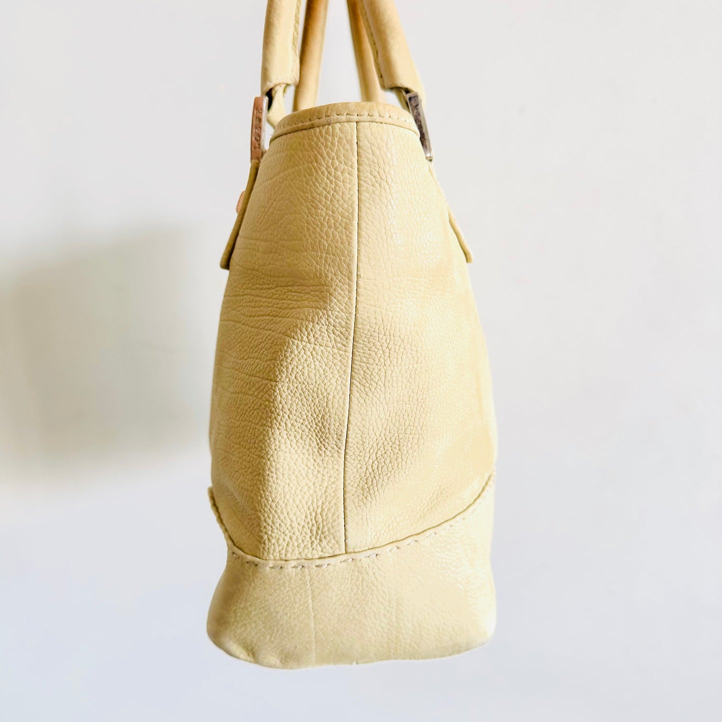 Loewe Cream White Giant Anagram Logo Monogram Nappa Leather Shopper Shoulder Tote Bag