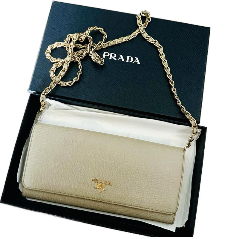 Prada Saffiano Leather WOC Wallet On Chain Bag