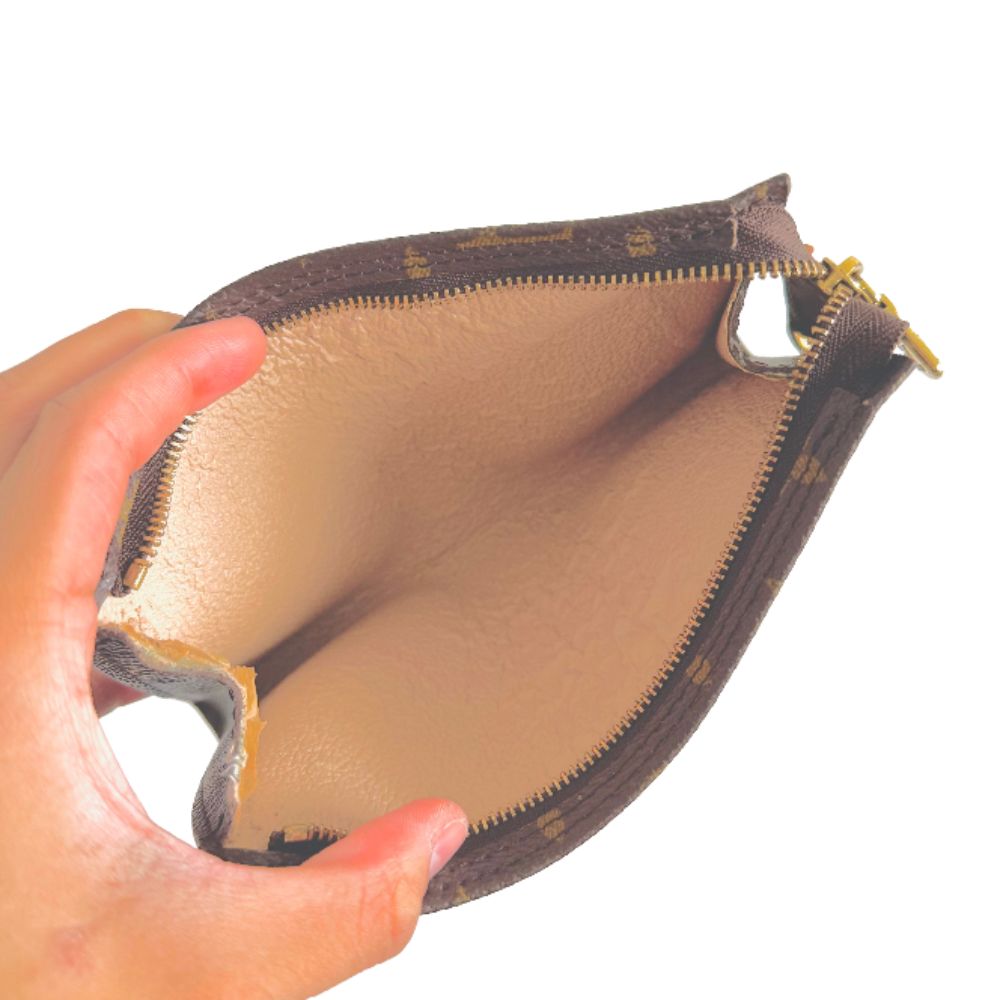 Louis Vuitton LV Monogram Logo Toiletry Pouch 17 Case Clutch