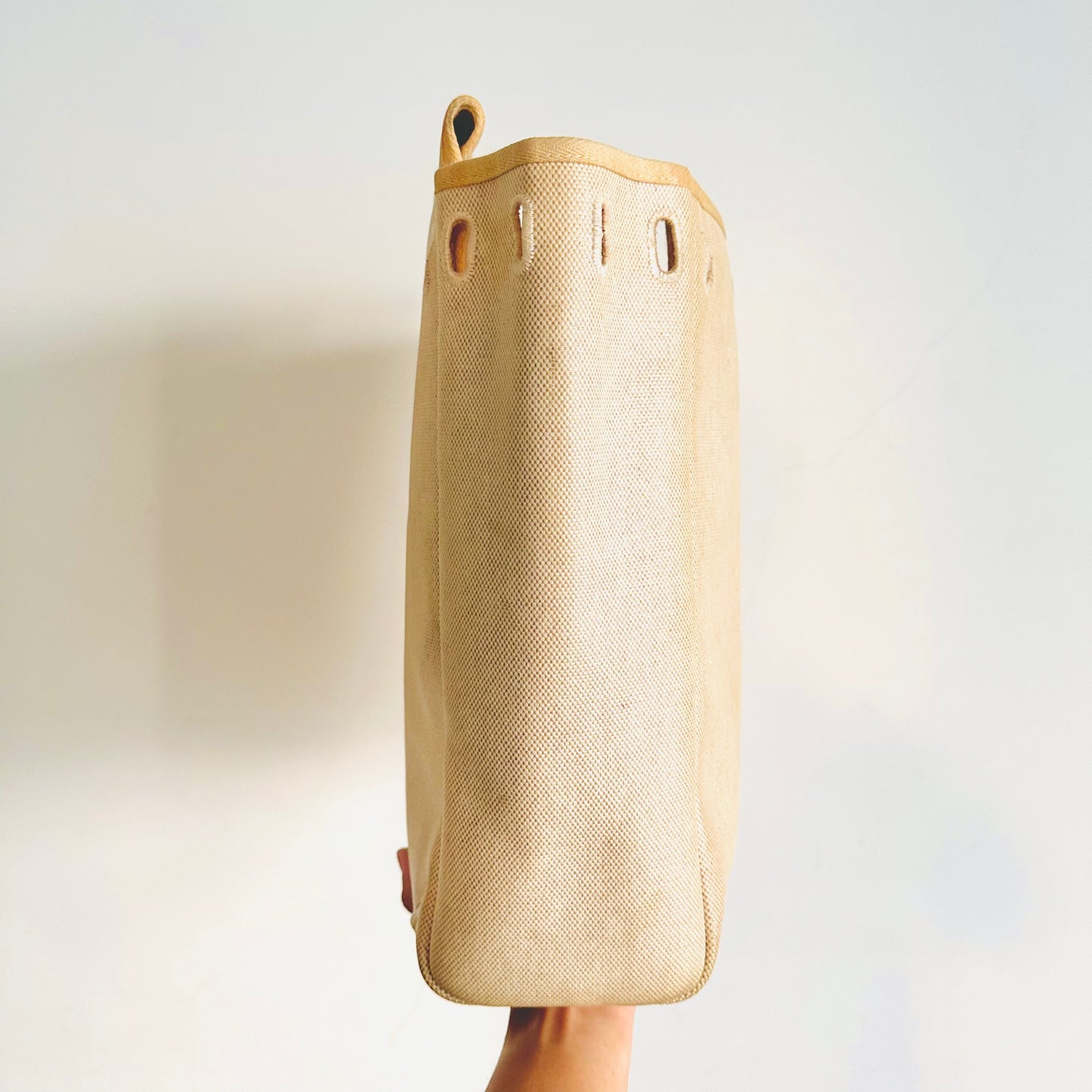 Hermes Beige / Tan Herbag 28 Sac A Dos 2-in-1 Interchangeable Canvas / Leather Top Handle Backpack Tote Bag