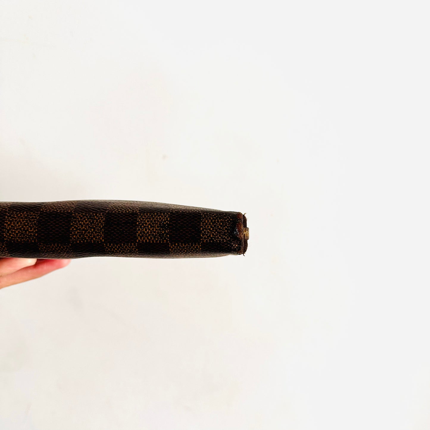 Louis Vuitton LV Zippy Damier Ebene GHW Monogram Logo Zip Around Long Wallet