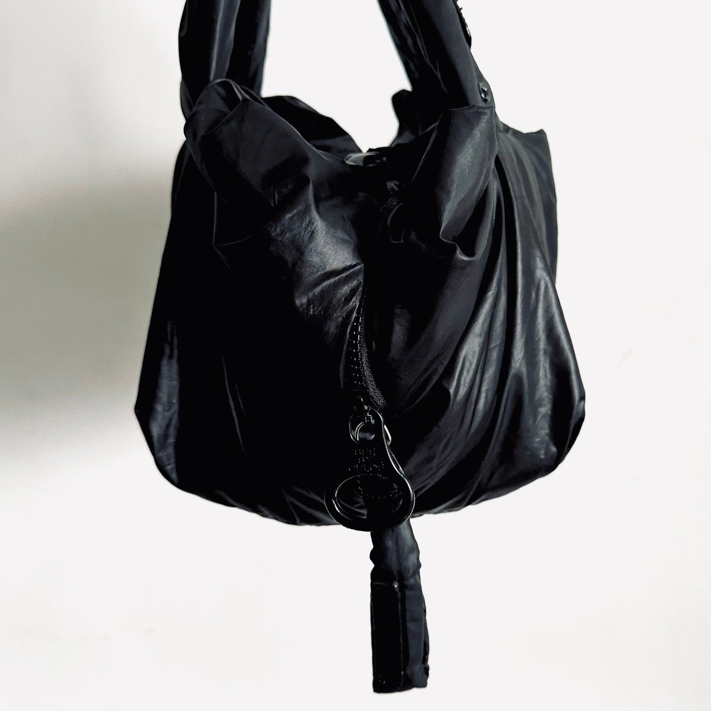 See By Chloe Joy Rider Black Classic Nylon Slouch Shoulder Tote Bag