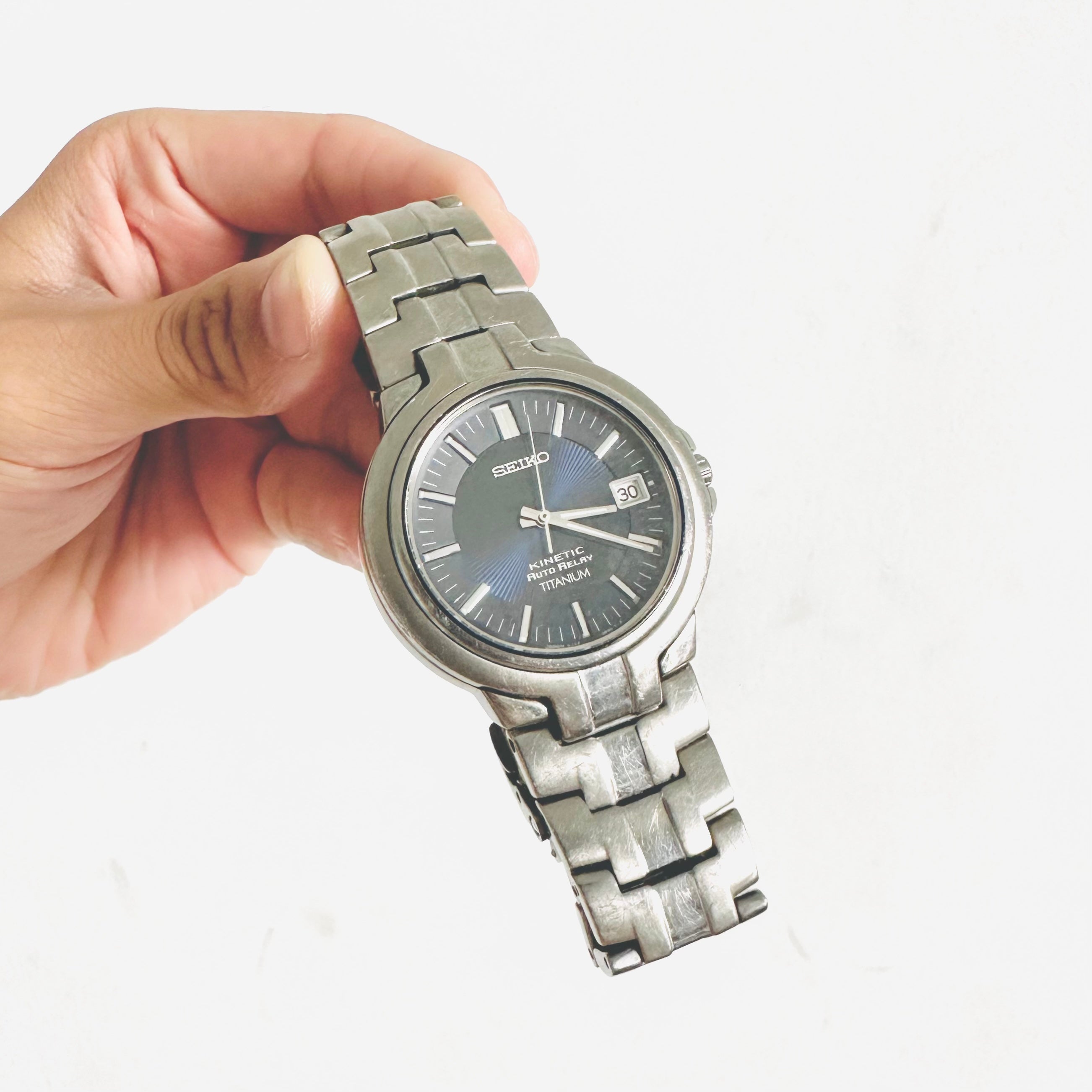 Seiko kinetic titanium watches for mens sale