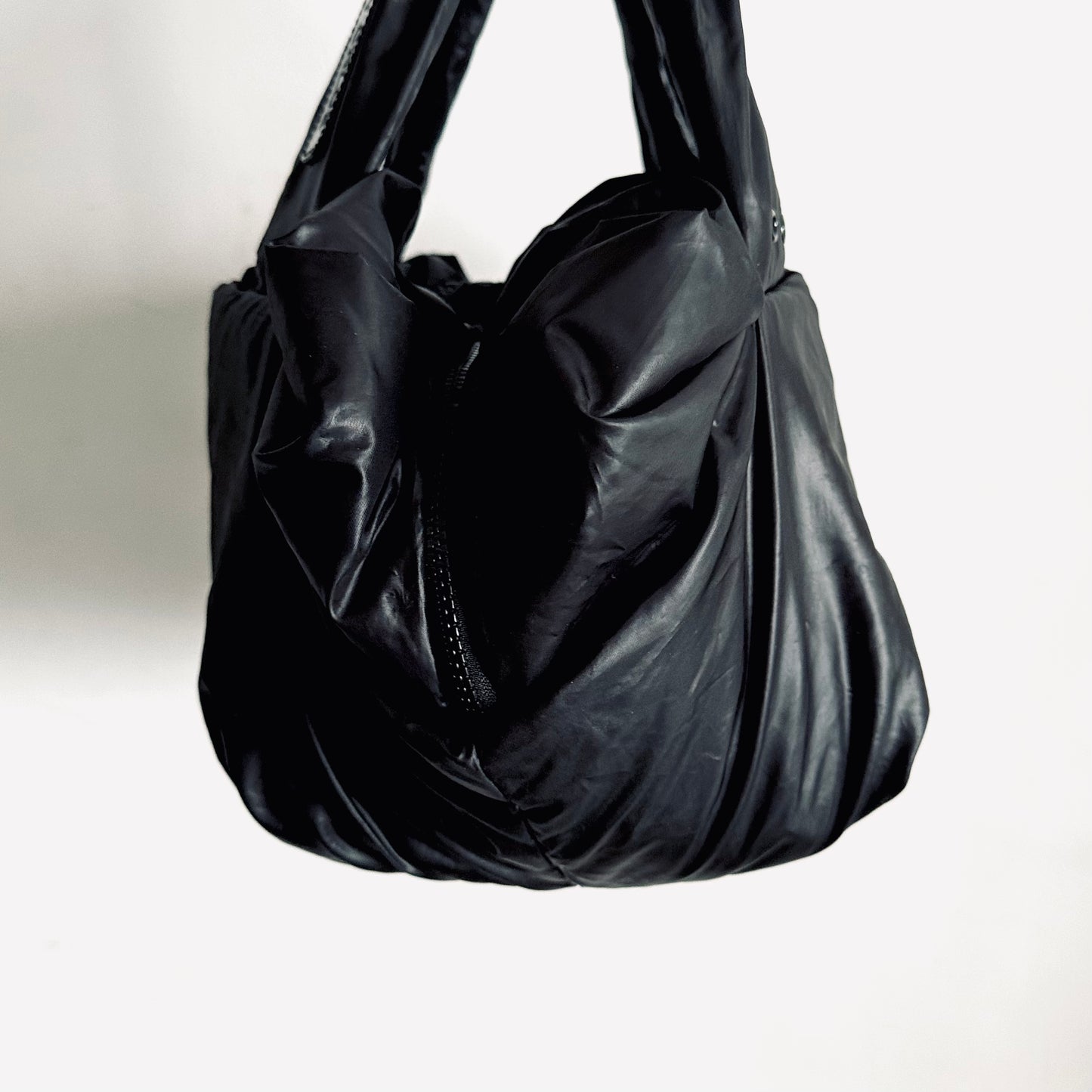 See By Chloe Joy Rider Black Classic Nylon Slouch Shoulder Tote Bag