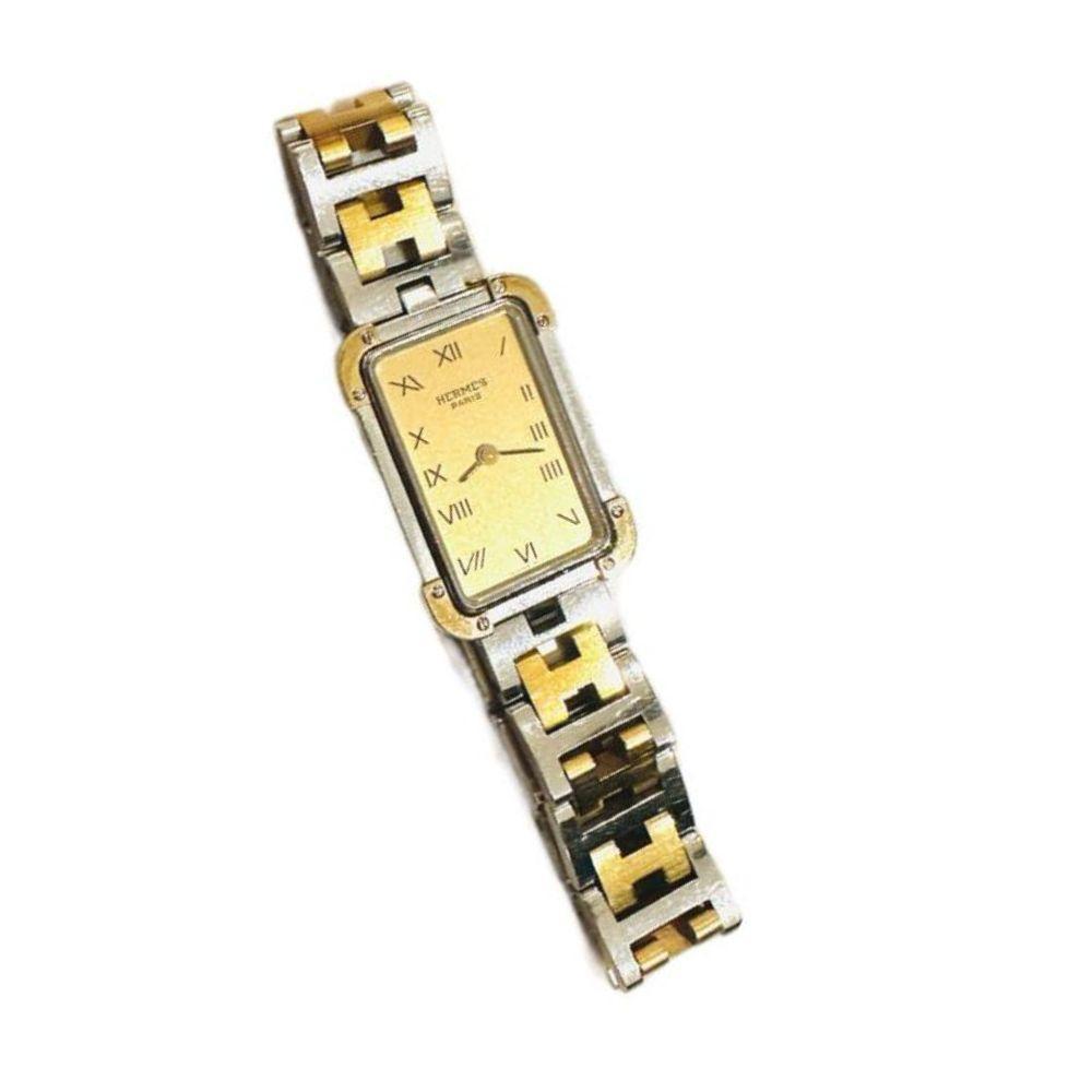 (Up to 15cm wrist) Hermes Croisiere 18mm Clipper Two Tone Quartz Watch