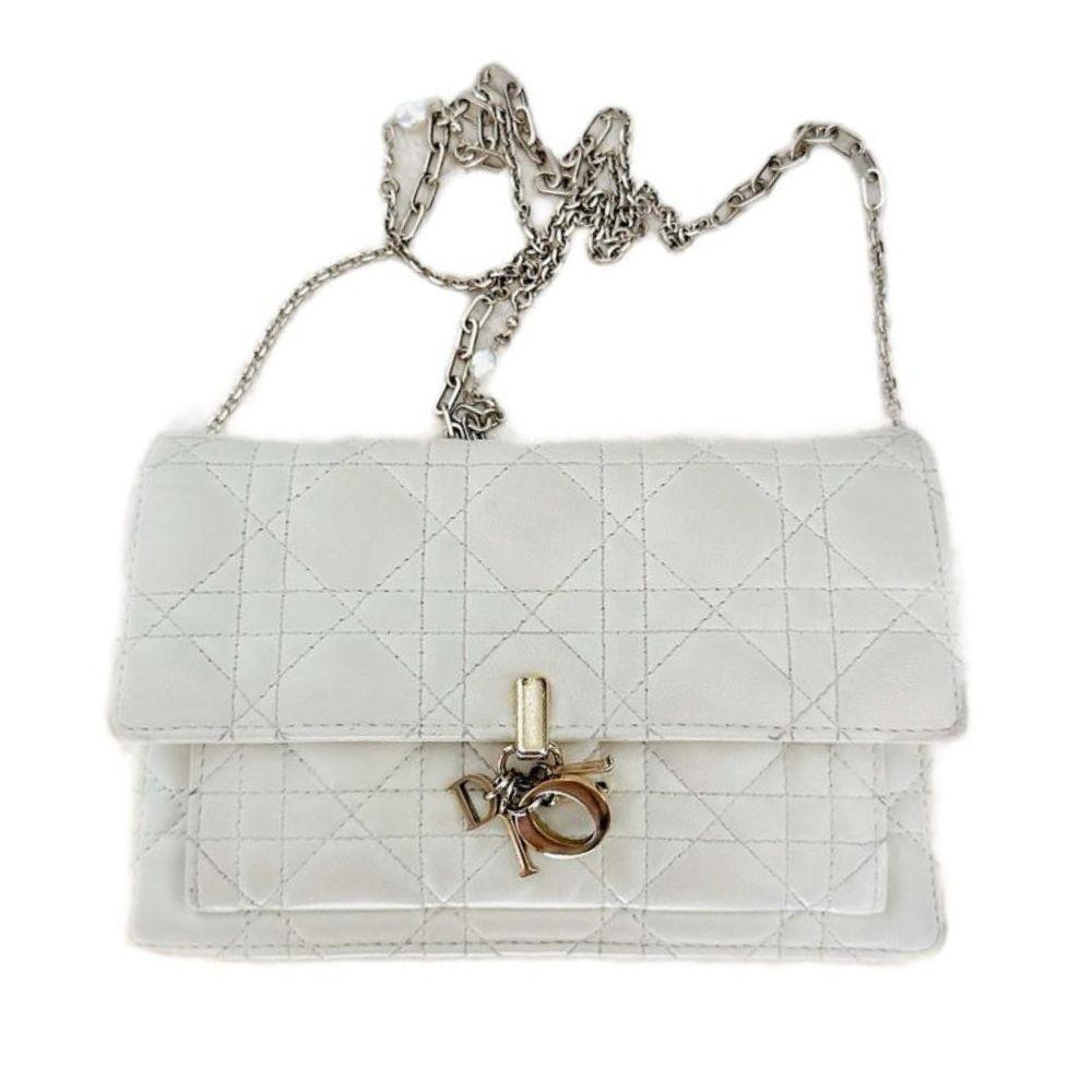 Dior My Dior Latte GHW Daily Chain WOC Flap Pochette Sling Bag