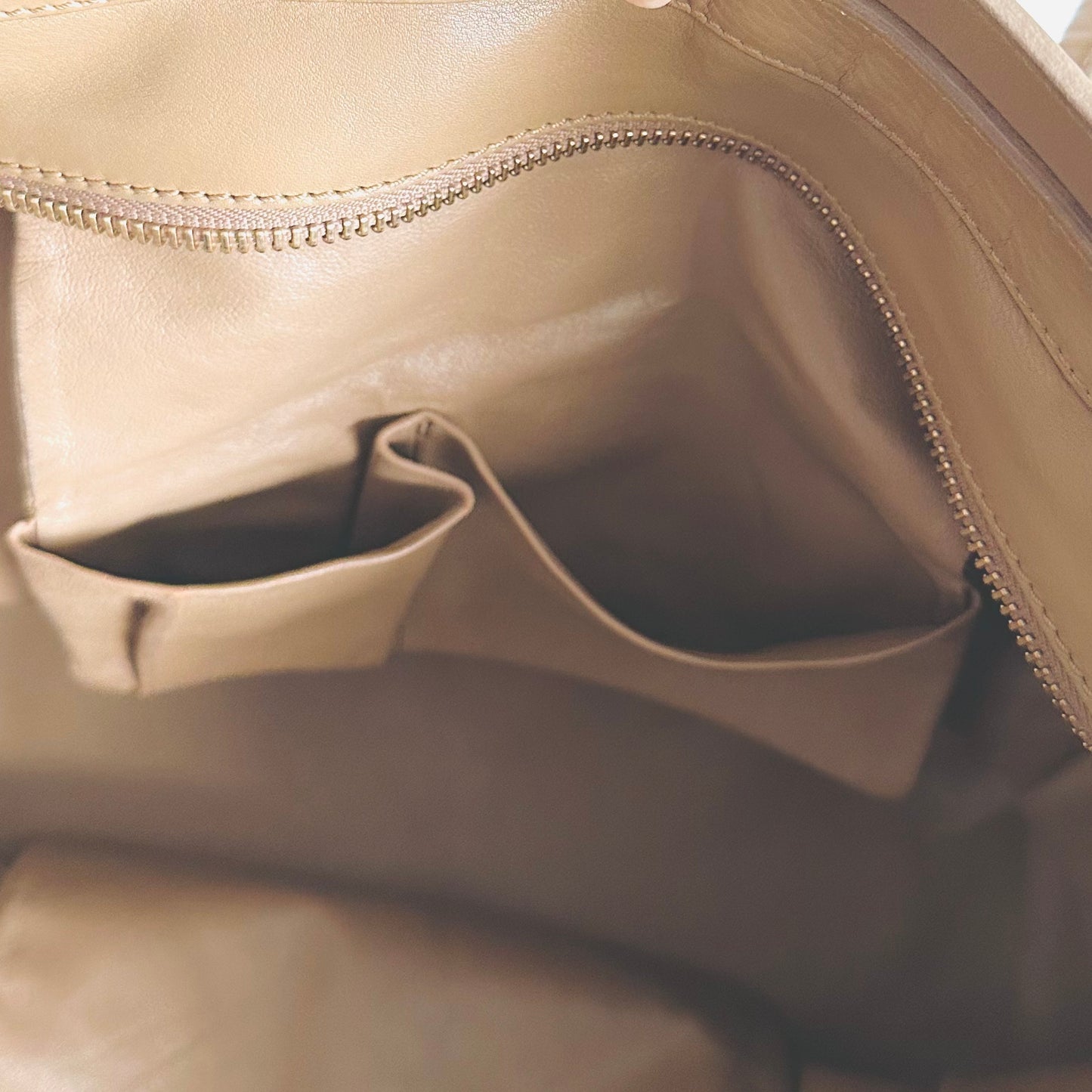 Celine Camel Beige Mini Luggage Top Handle Tote Bag