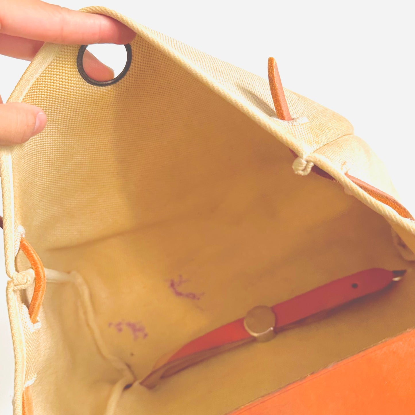 Hermes Beige / Tan Herbag 28 Sac A Dos 2-in-1 Interchangeable Canvas / Leather Top Handle Backpack Tote Bag