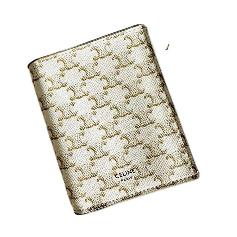 Celine Triomphe Monogram Compact Wallet