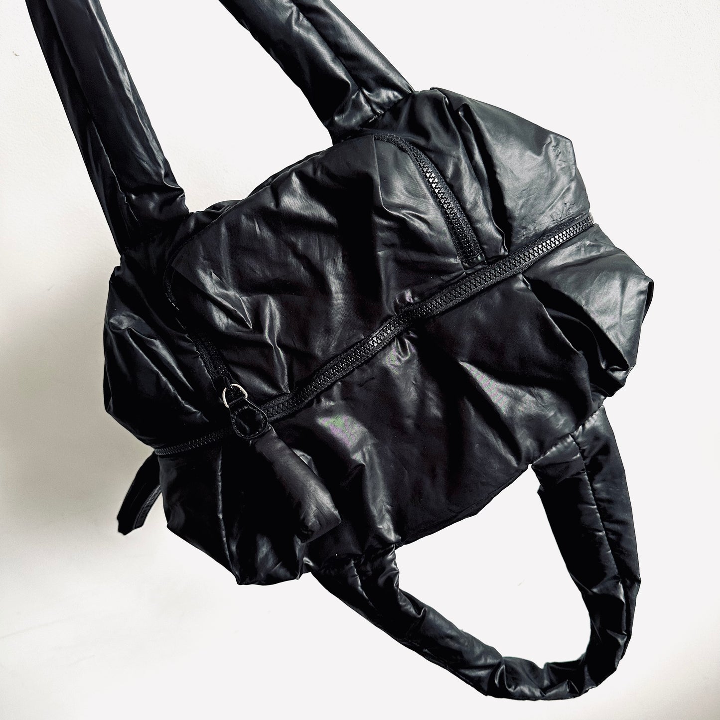 See By Chloe Joy Rider Black Classic Nylon Slouch Shoulder Tote Bag