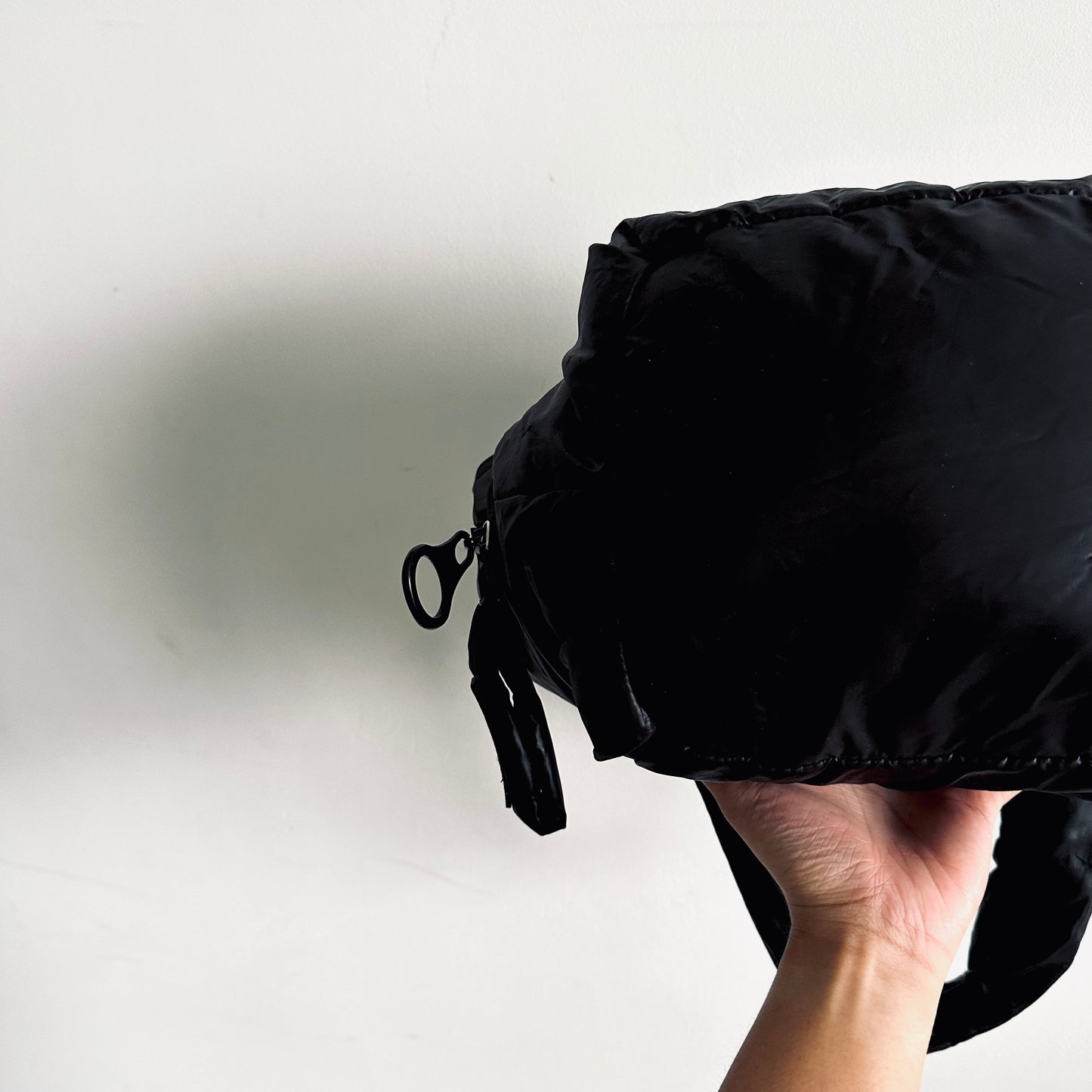 See By Chloe Joy Rider Black Classic Nylon Slouch Shoulder Tote Bag