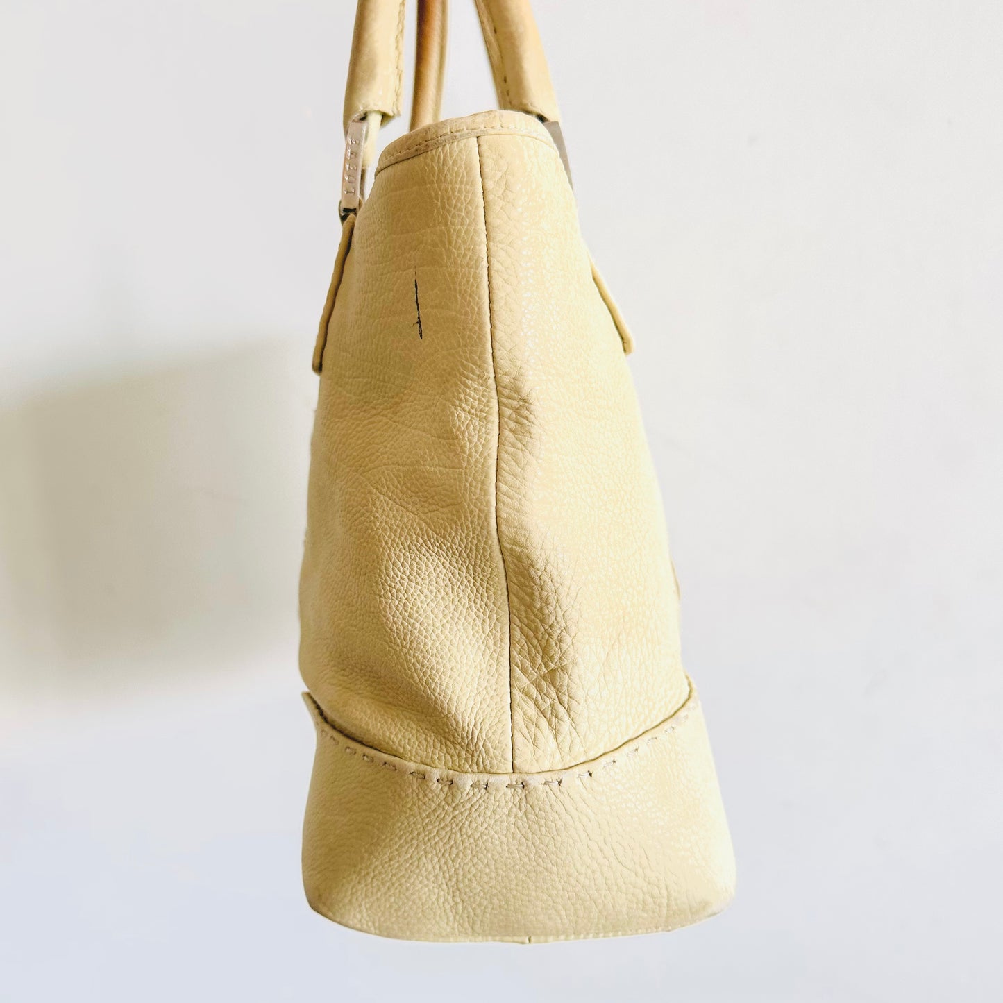 Loewe Cream White Giant Anagram Logo Monogram Nappa Leather Shopper Shoulder Tote Bag