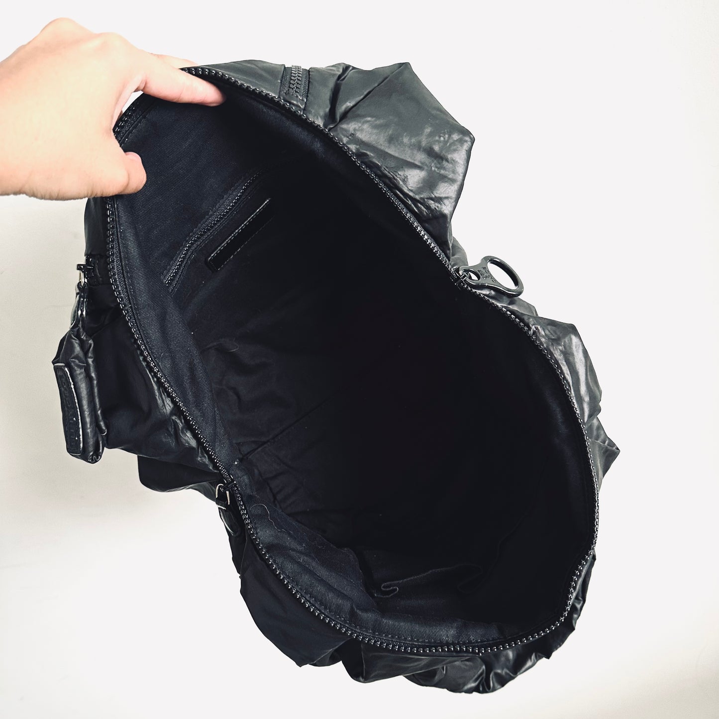 See By Chloe Joy Rider Black Classic Nylon Slouch Shoulder Tote Bag