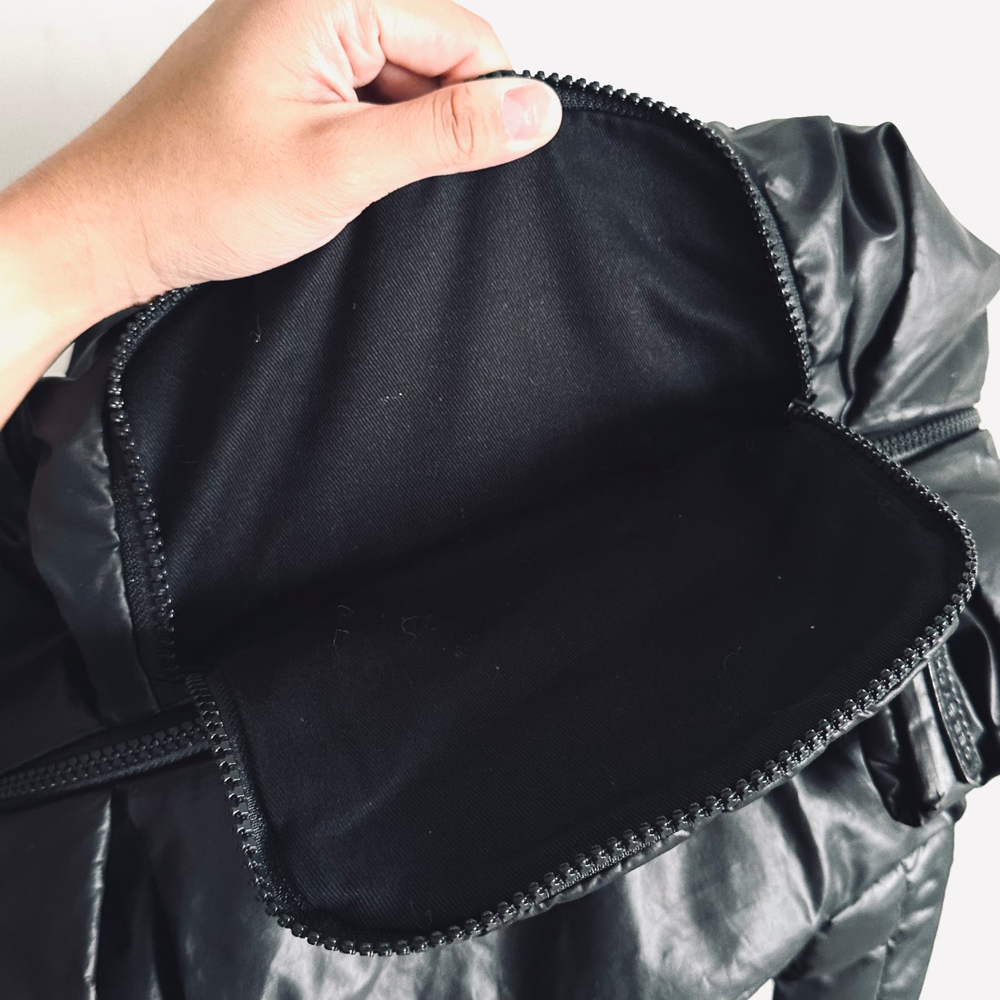 See By Chloe Joy Rider Black Classic Nylon Slouch Shoulder Tote Bag
