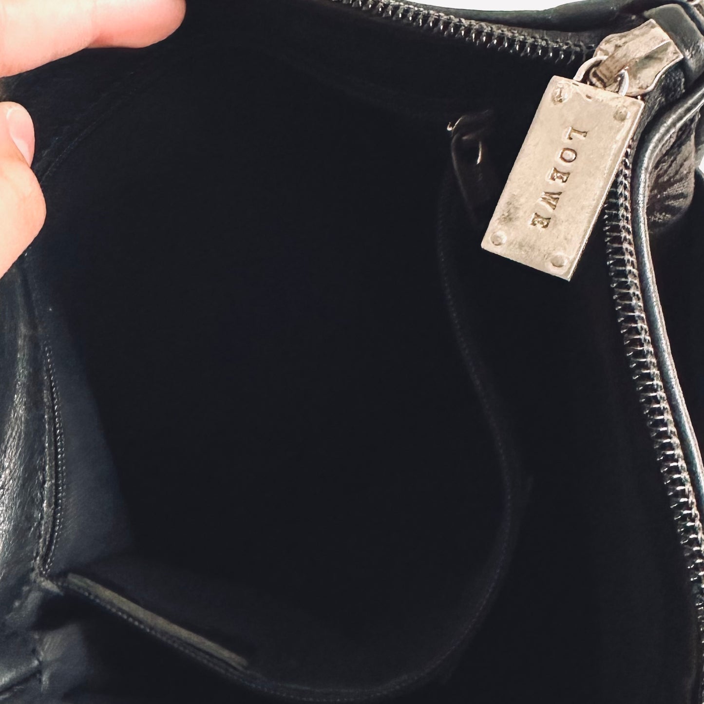 Loewe Black / Dark Brown Anagram Monogram Logo Shoulder Sling Bag