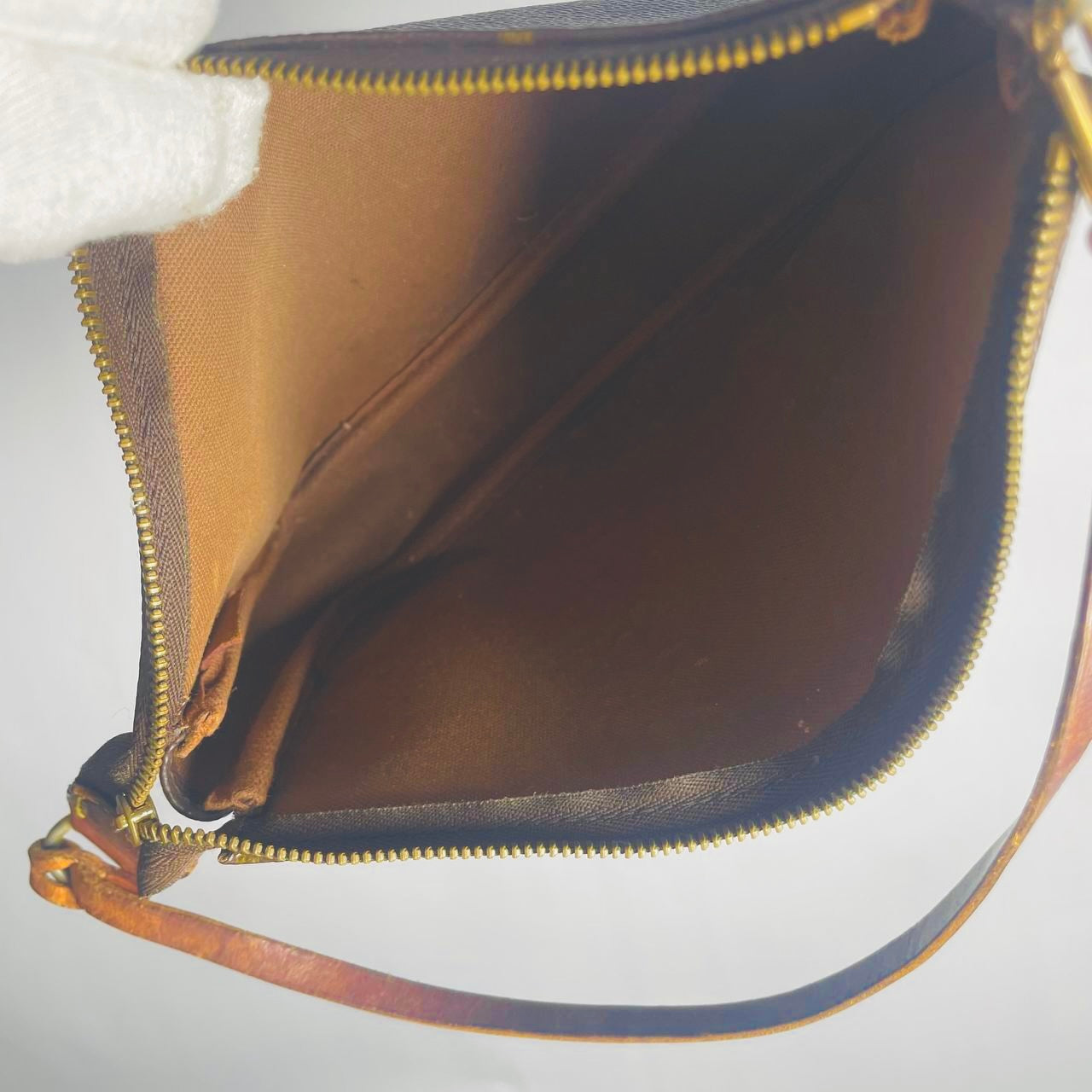 Louis Vuitton LV Monogram Logo GHW Shoulder Hobo Pochette Accessoires Accessories Bag