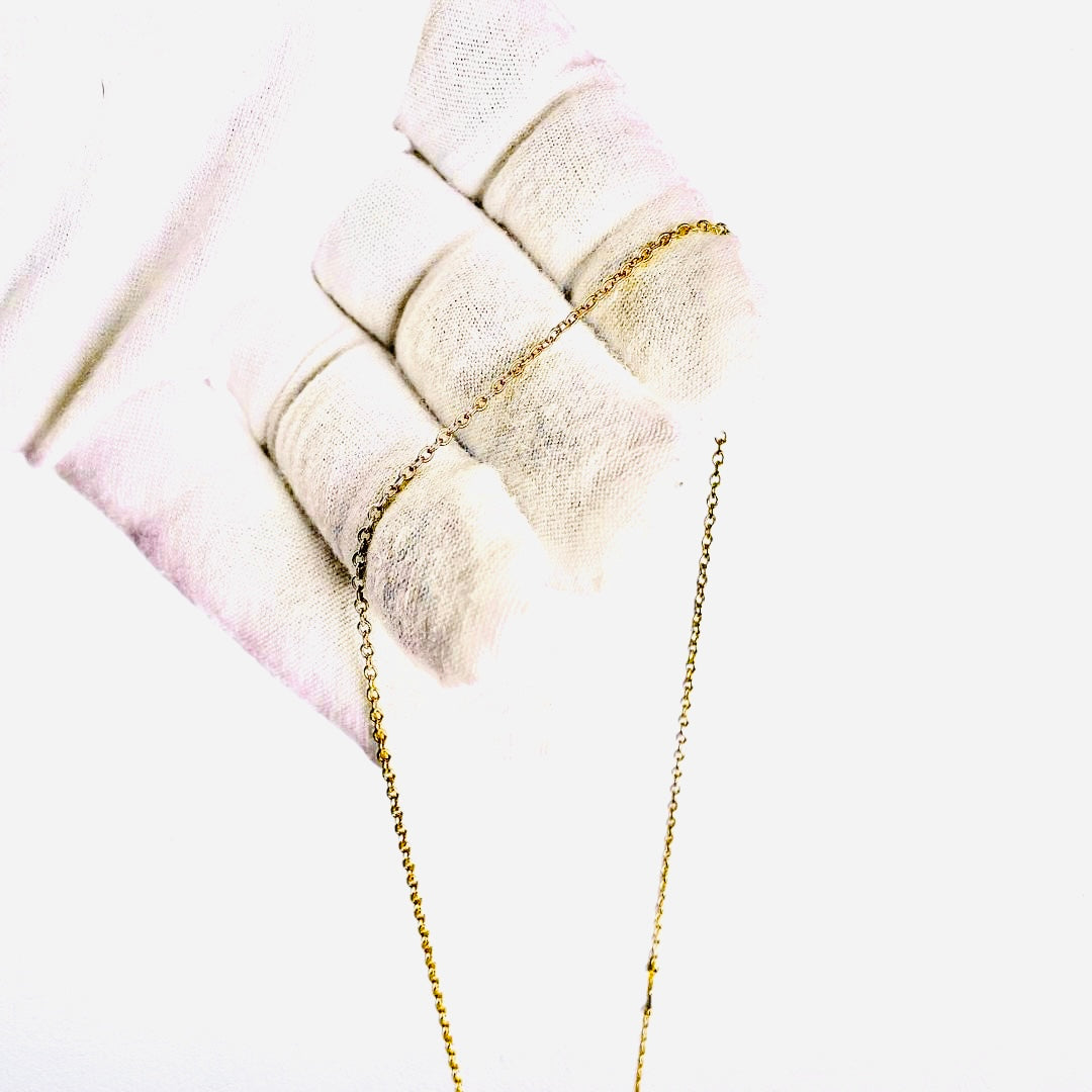 Christian Dior Tribales Pearl CD & Star Gold Classic Chain Monogram Logo Necklace