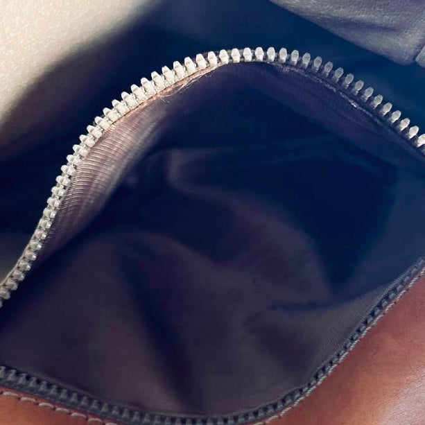 Celine Triomphe Macadam Monogram Logo GHW Vintage Half Flap Shoulder Sling Bag