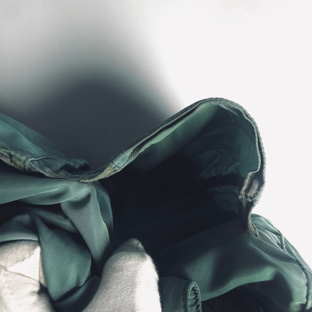 Prada Teal Green Tessuto Classic Monogram Logo Nylon & Leather Flap Shoulder Sling Bag