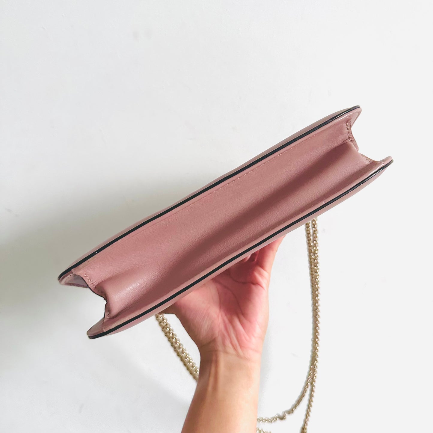 Valentino Rockstud Glam Lock Mauve Blush Pink GHW 2-Way Medium Flap Shoulder Sling Smooth Leather Bag