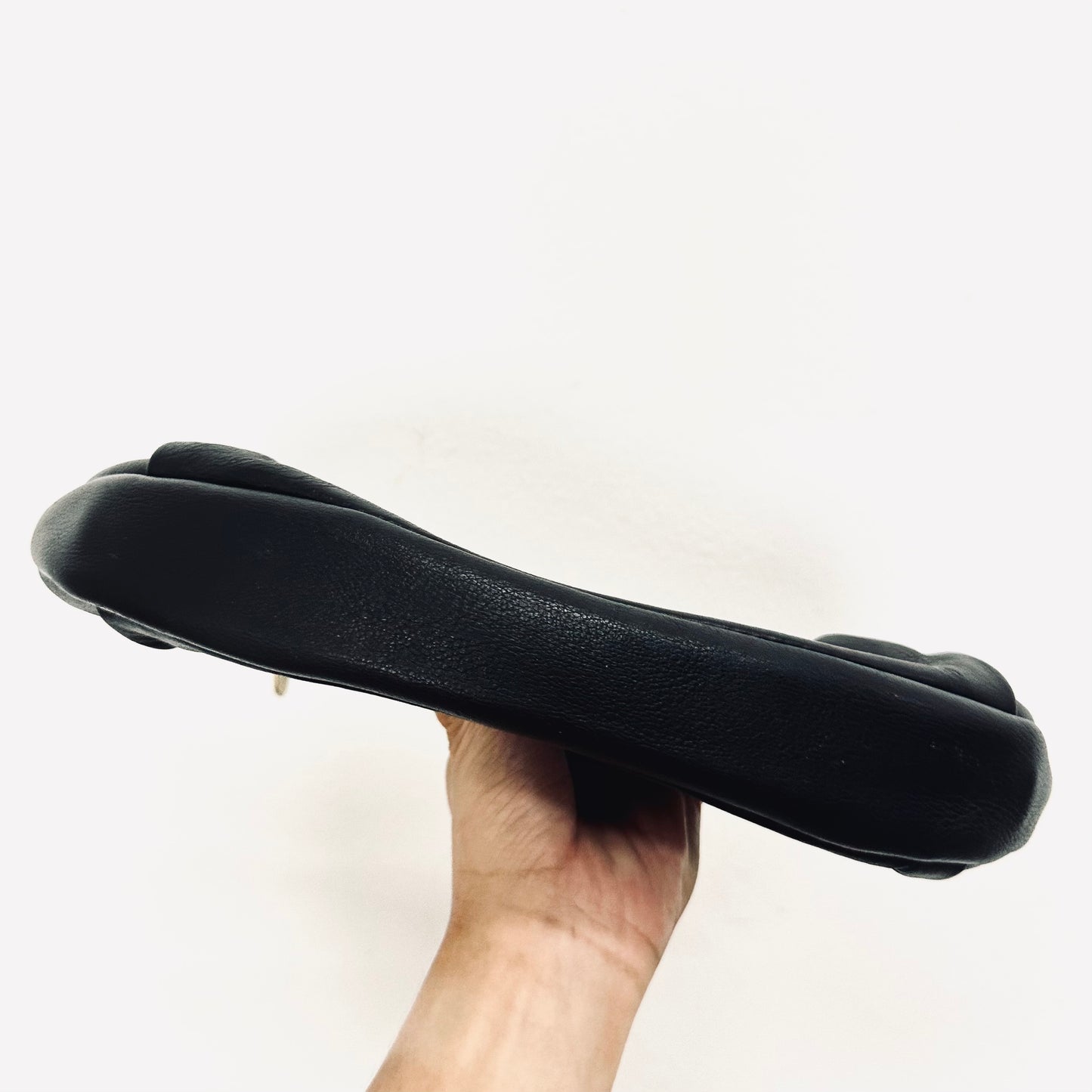 Christian Dior CD Black GHW Leather Monogram Logo Clutch Pouch Case