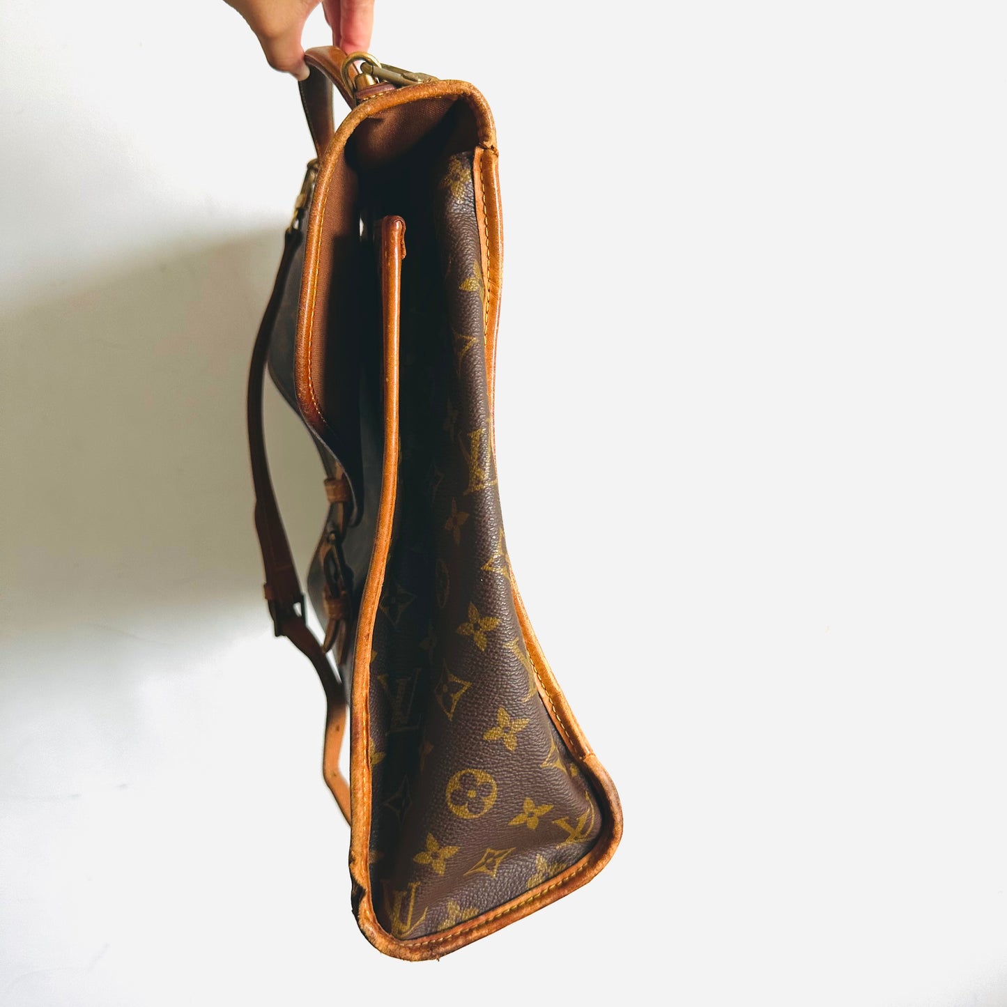 Louis Vuitton LV Bel Air Ivy Beverly Monogram Logo GHW 2-Way Top Handle Shoulder Sling Tote Bag
