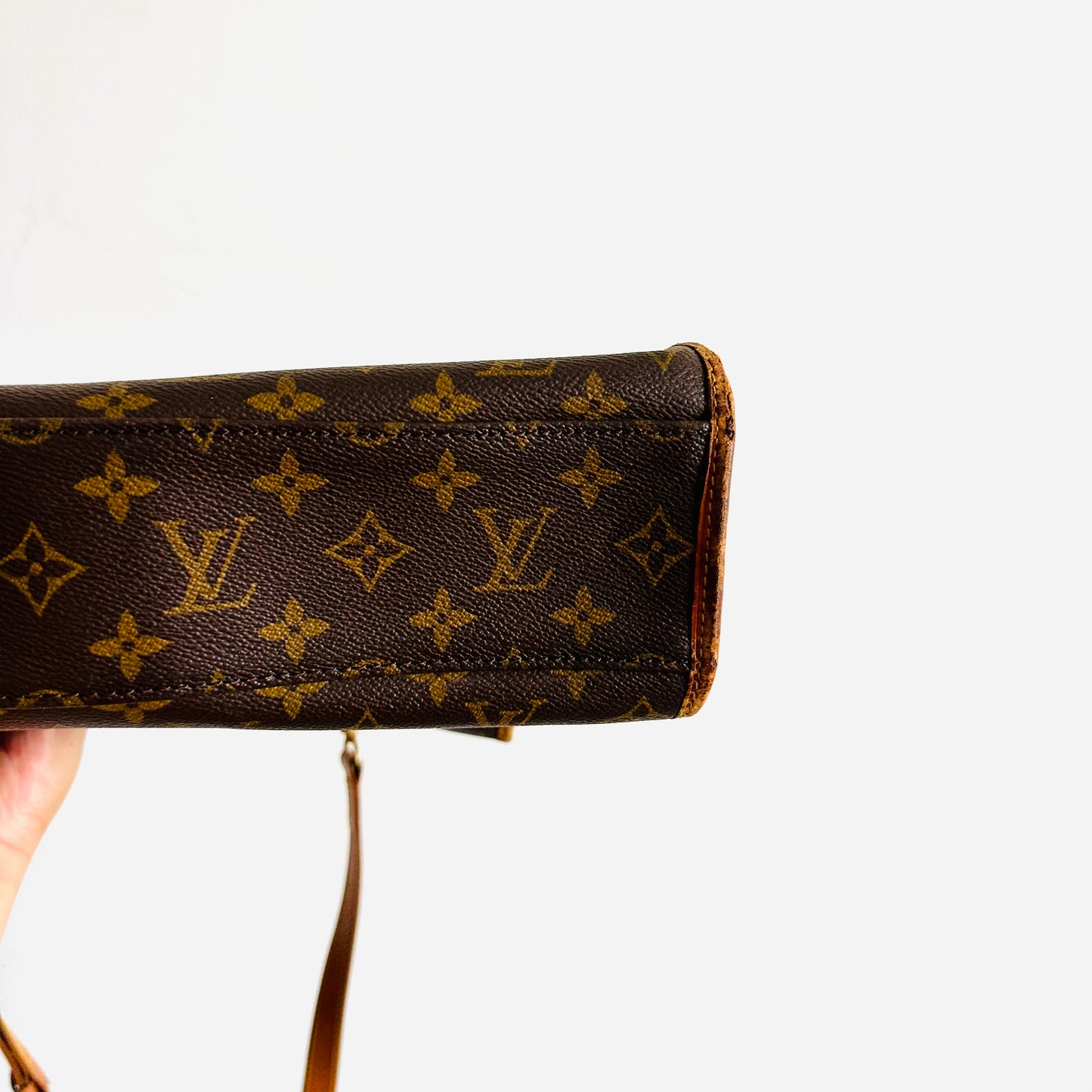 Louis Vuitton LV Bel Air Ivy Beverly Monogram Logo GHW 2-Way Top Handle Shoulder Sling Tote Bag