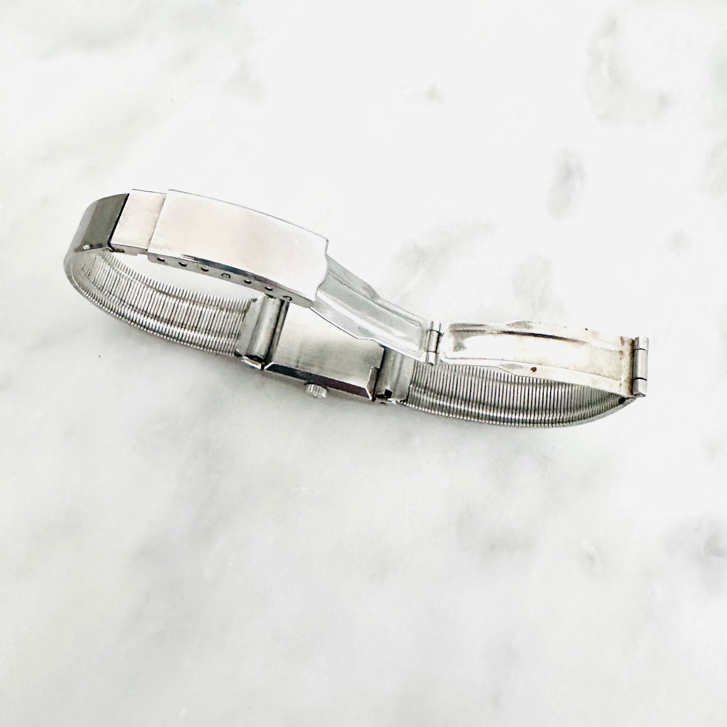 Omega Geneve White Dial Stainless Steel 18MM Vintage Mechanical Watch