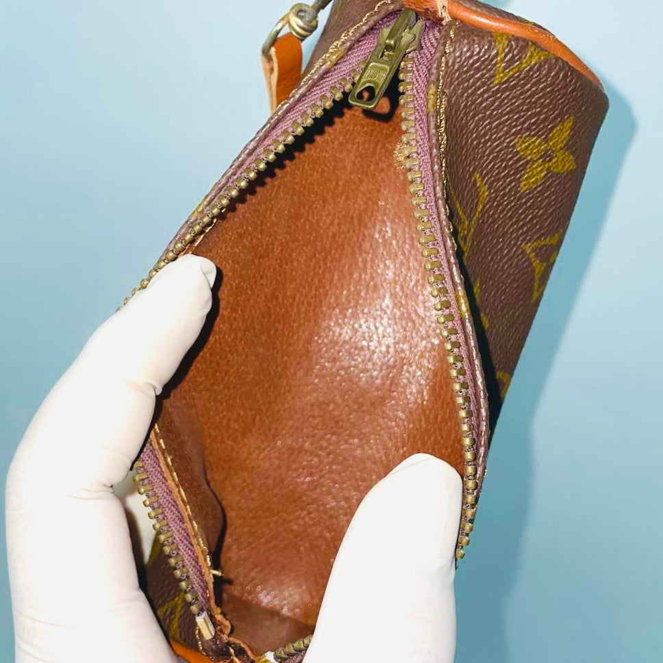 Louis Vuitton LV Papillon Monogram Logo GHW Roller Pochette Accessories Accessoires Shoulder Bag
