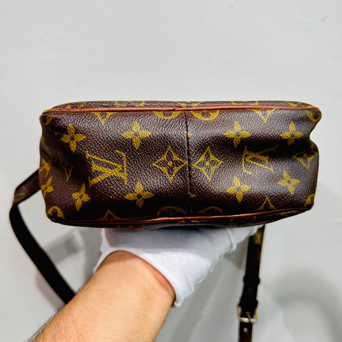 Louis Vuitton LV Danube Monogram Logo GHW Vintage Camera Messenger Shoulder Sling Bag
