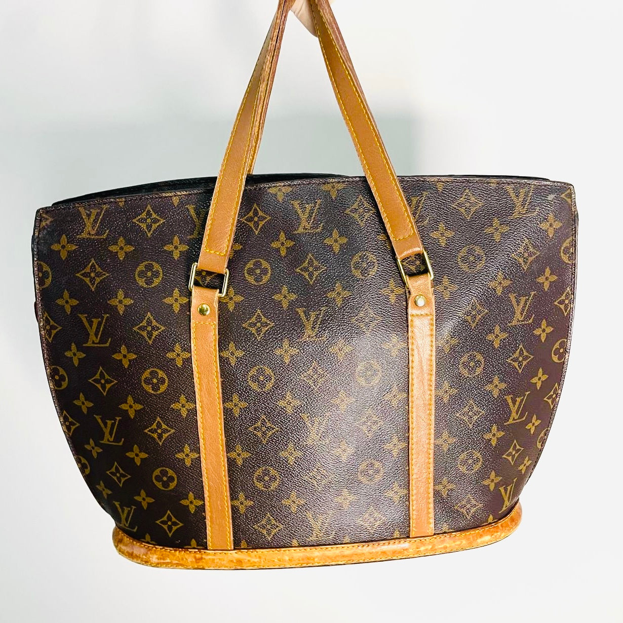 Louis Vuitton LV Babylon Monogram Logo GHW Shoulder Shopper Tote Bag