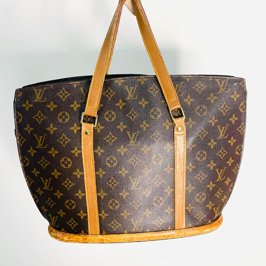 Louis Vuitton LV Babylon Monogram Logo GHW Shoulder Shopper Tote Bag