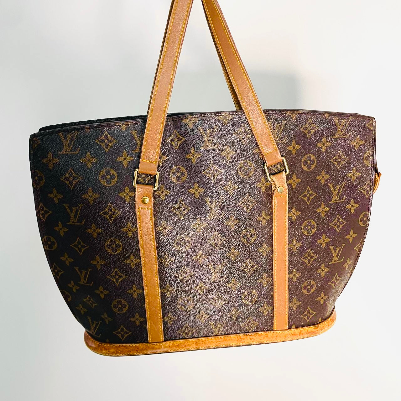 Louis Vuitton LV Babylon Monogram Logo GHW Shoulder Shopper Tote Bag