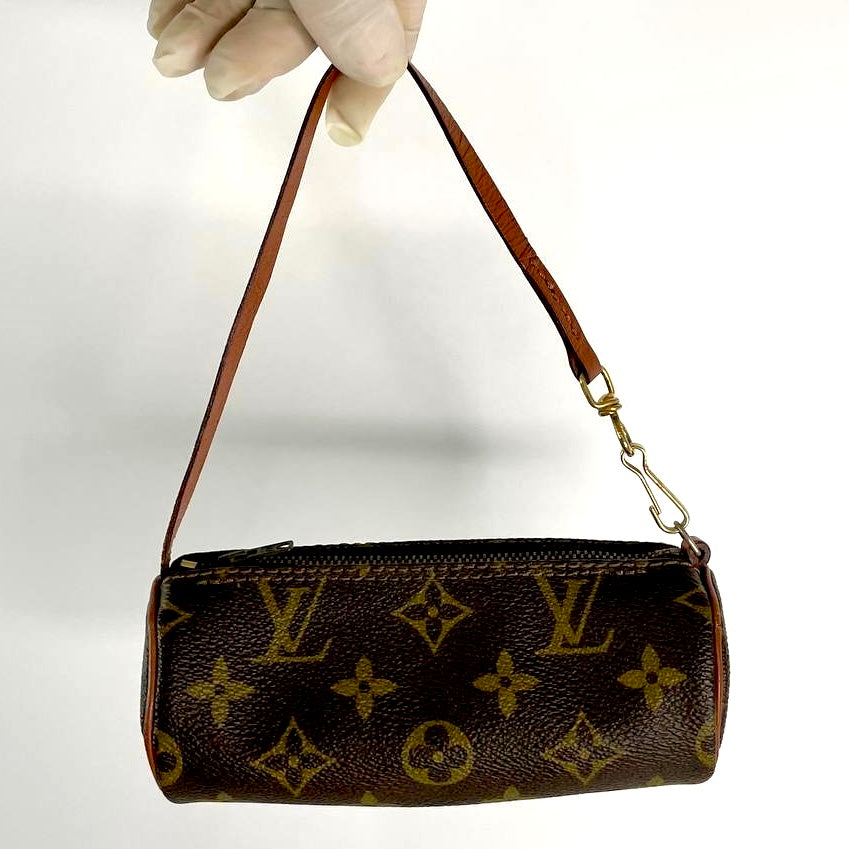 Louis Vuitton LV Papillon Roller Monogram Logo GHW Pochette Accessories Accessoires Shoulder Bag