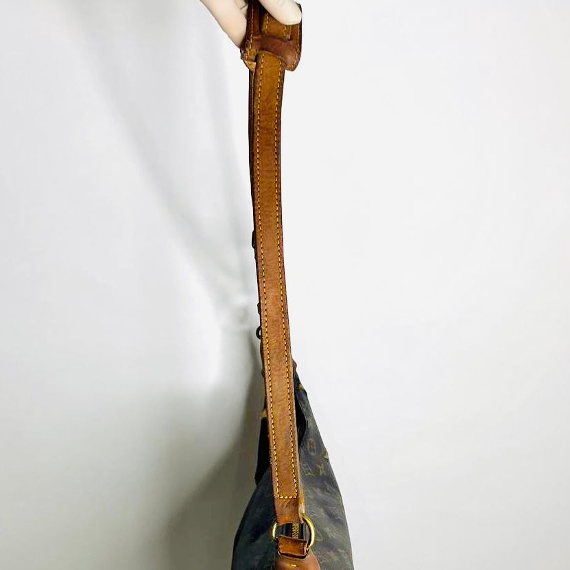 Louis Vuitton LV Boulogne Monogram Logo GHW Vintage Hobo Baguette Shoulder Sling Bag