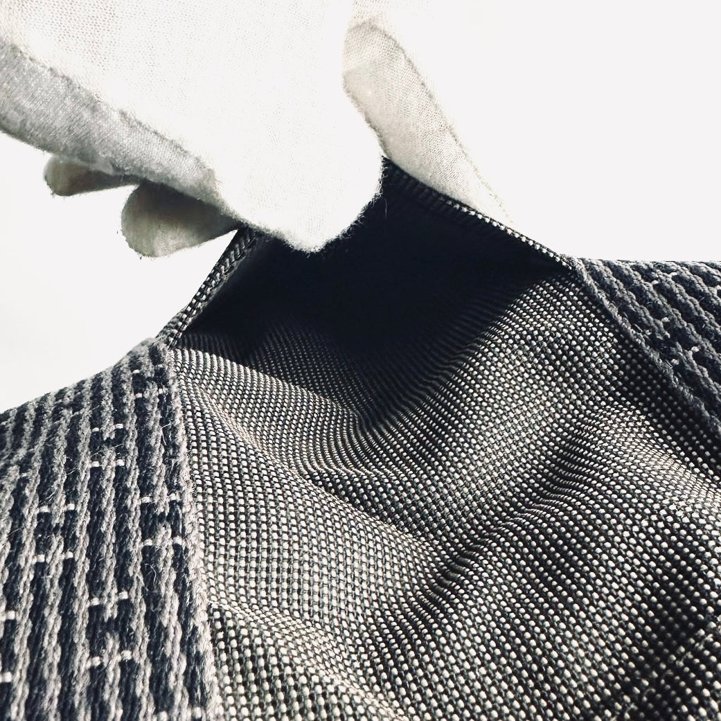 Hermes Black / Dark Grey Herline Fourre Fool Toile MM Structured Shopper Tote Bag