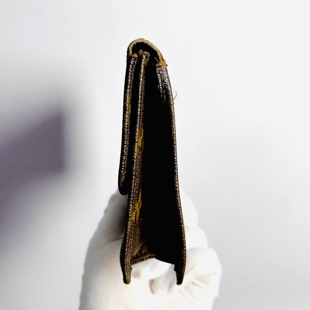 Louis Vuitton LV Monogram Logo GHW Flap Toiletry Pouch Clutch Case