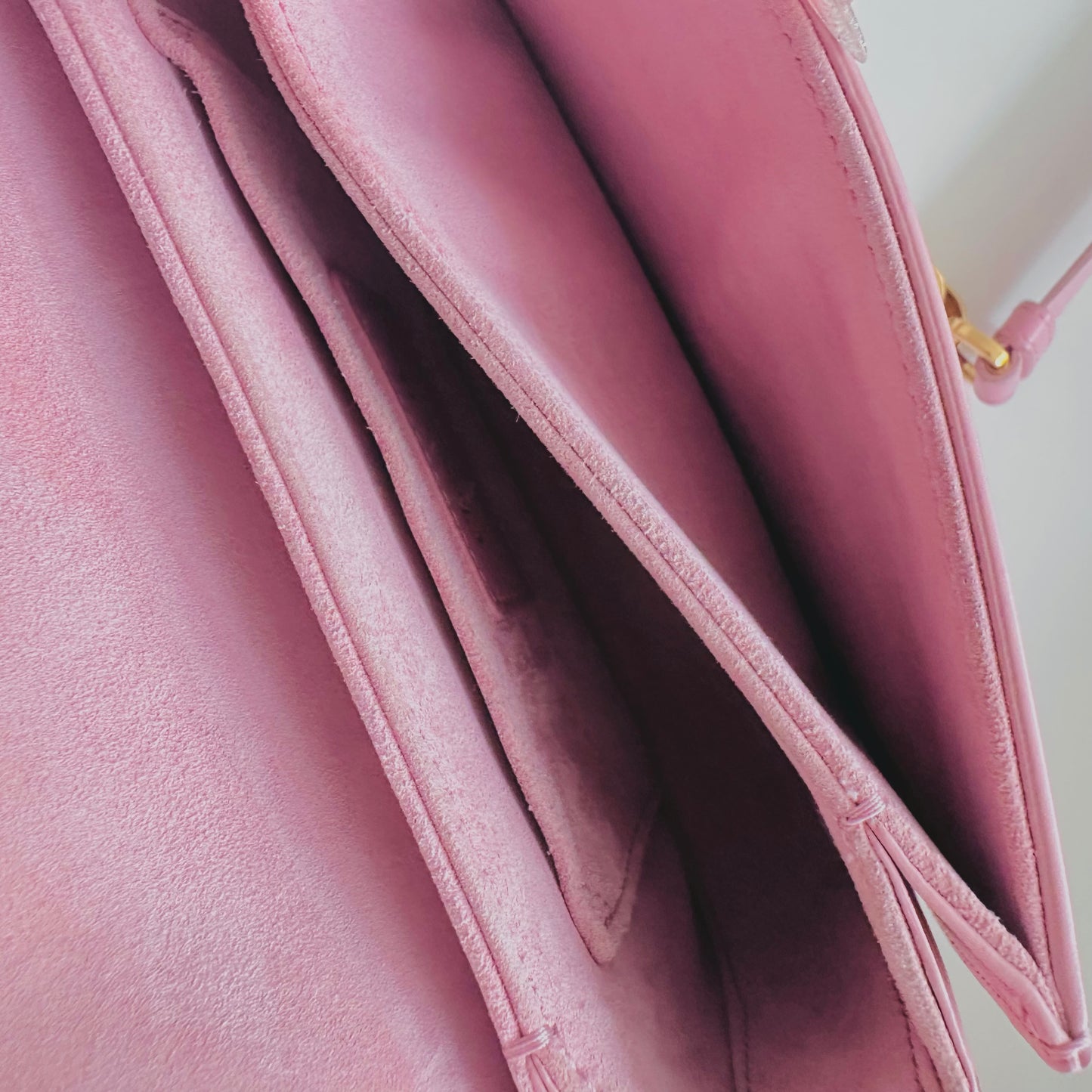 Christian Dior CD 30 Montaigne Avenue Small Pink GHW Monogram Calfskin Leather Flap Chain Shoulder Sling Bag