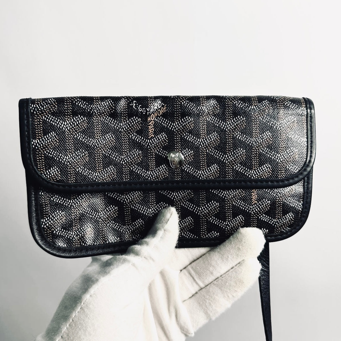 Goyard Black Saint Louis PM Monogram Shopper Shoulder Tote Bag With Pouch
