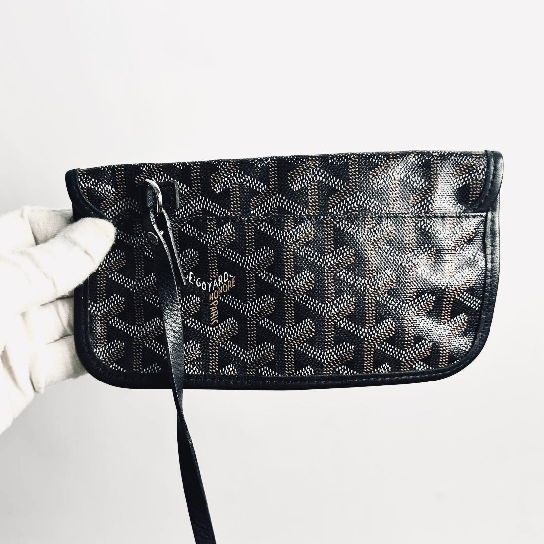 Goyard Black Saint Louis PM Monogram Shopper Shoulder Tote Bag With Pouch