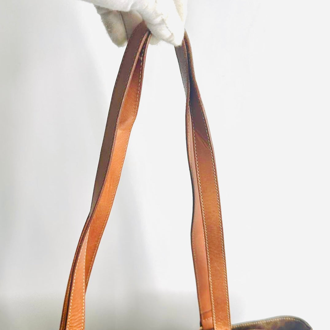 Celine Triomphe Bucket Macadam Monogram Logo GHW Vintage Shoulder Shopper Tote Bag