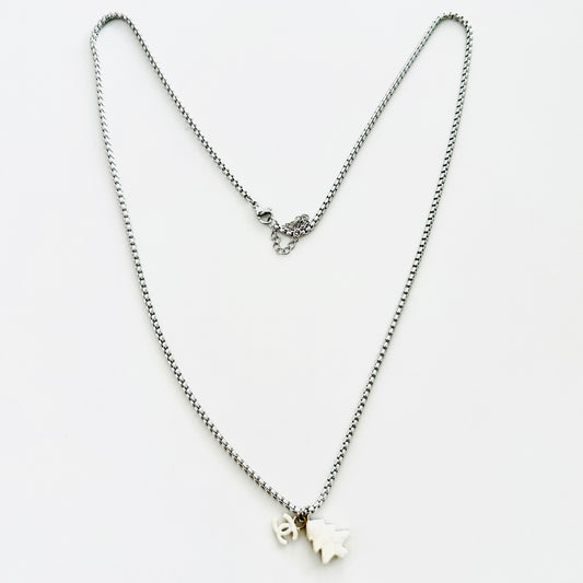 Chanel CC Logo & Tree Chain Monogram Signature Vintage Necklace