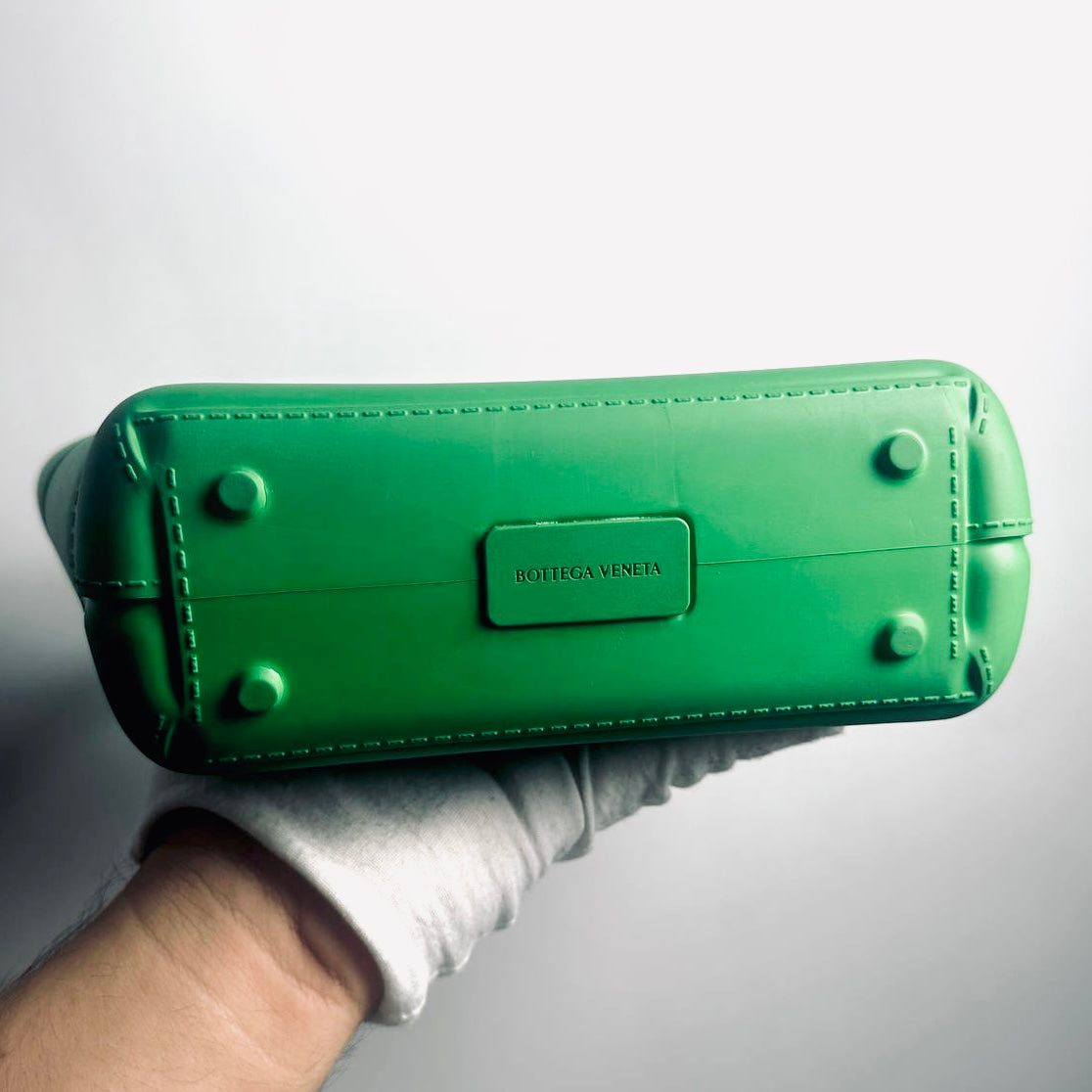 Bottega Veneta BV The Arco Green Intrecciato Mini Bucket Shopper Shoulder Tote Bag