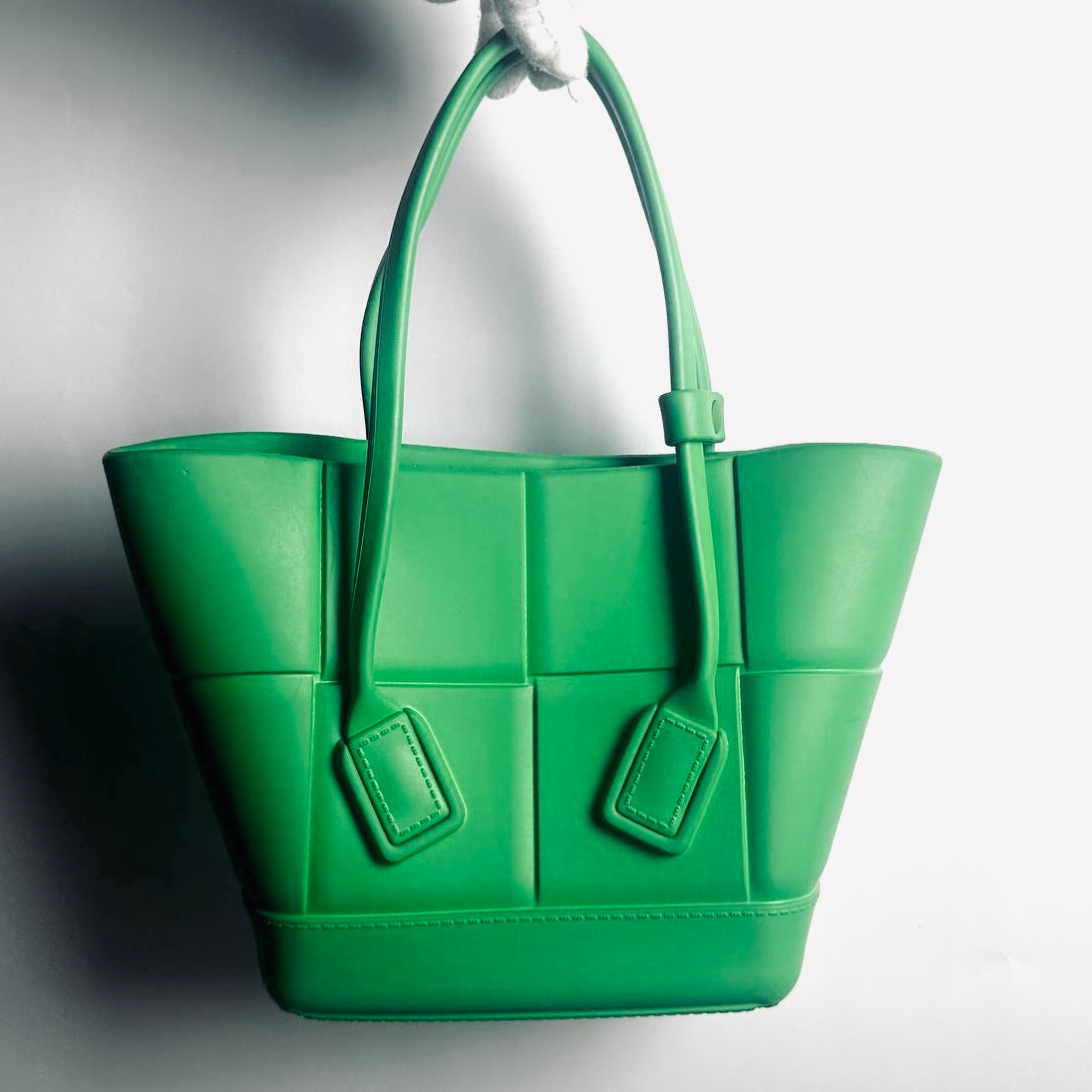 Bottega Veneta BV The Arco Green Intrecciato Mini Bucket Shopper Shoulder Tote Bag