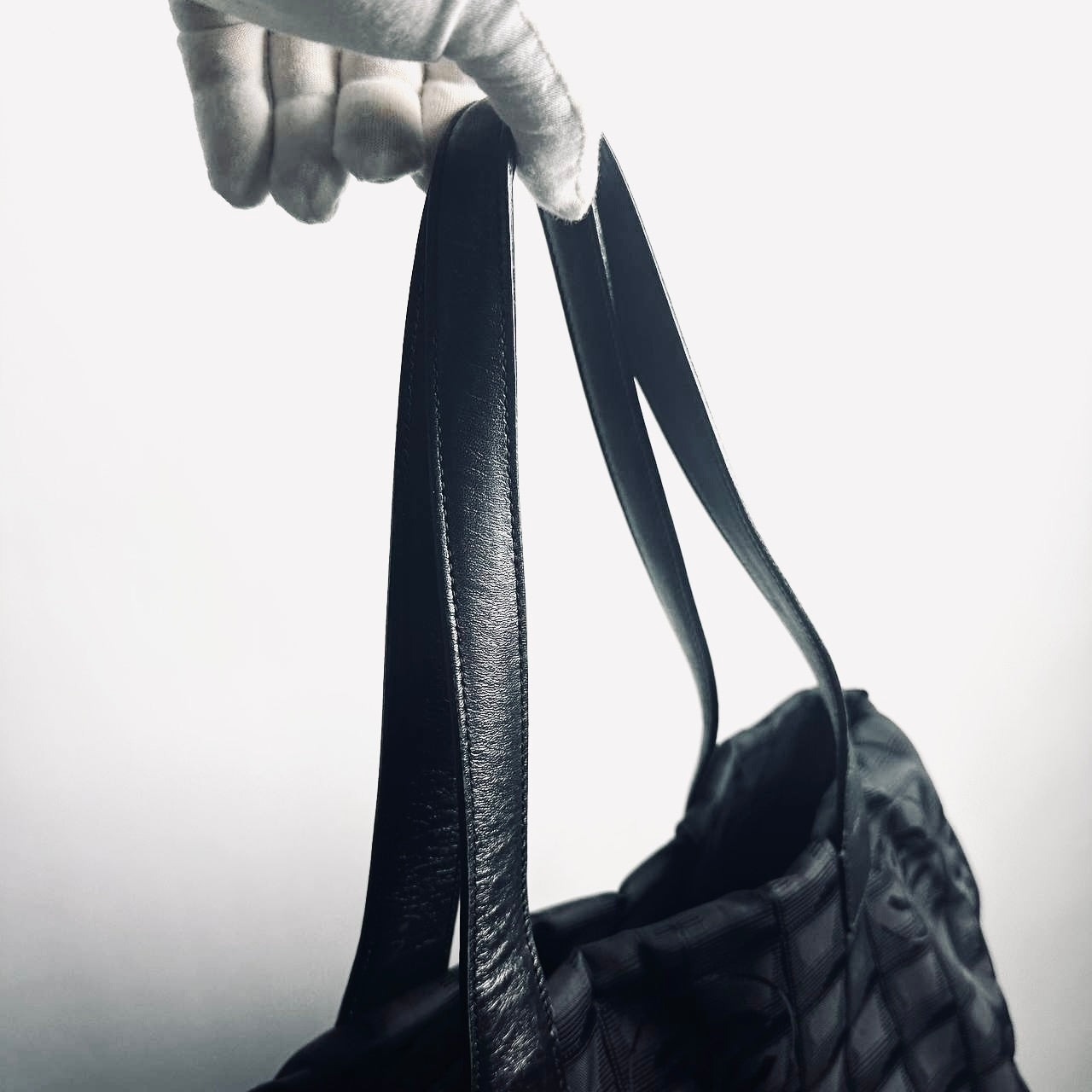 Chanel Black Travel Line Quilted Jacquard CC Monogram Logo Shoulder Shopper Tote Bag 7s