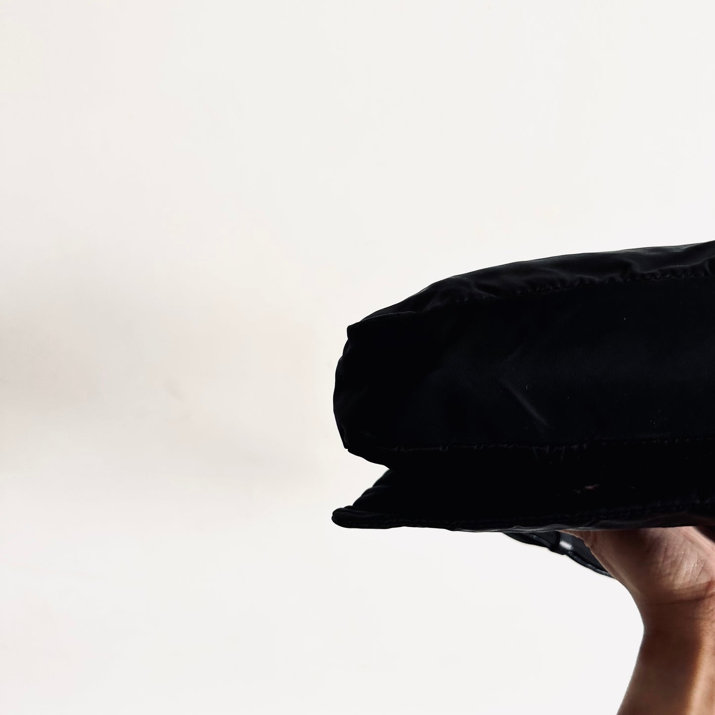 Prada Black Tessuto Classic Logo Nylon Flap Shoulder Sling Bag