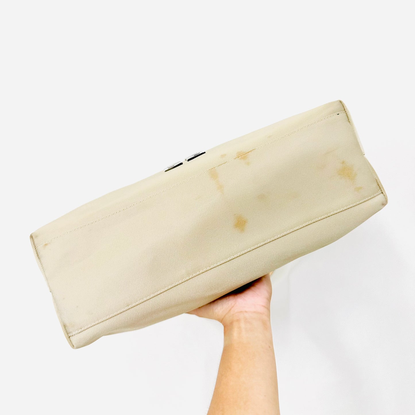 Givenchy Beige Monogram Logo Hobo Bucket Shoulder Sling Bag