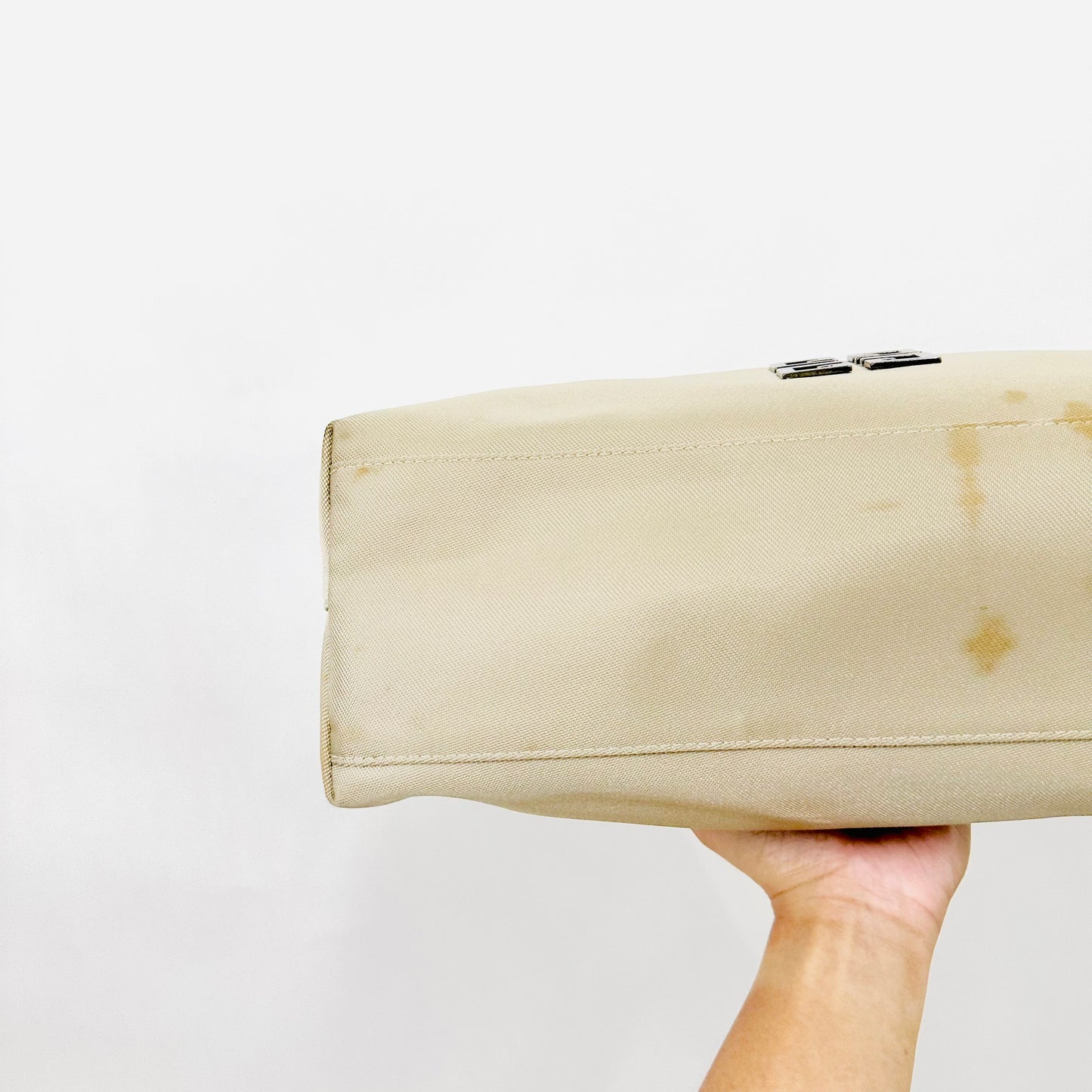 Givenchy Beige Monogram Logo Hobo Bucket Shoulder Sling Bag