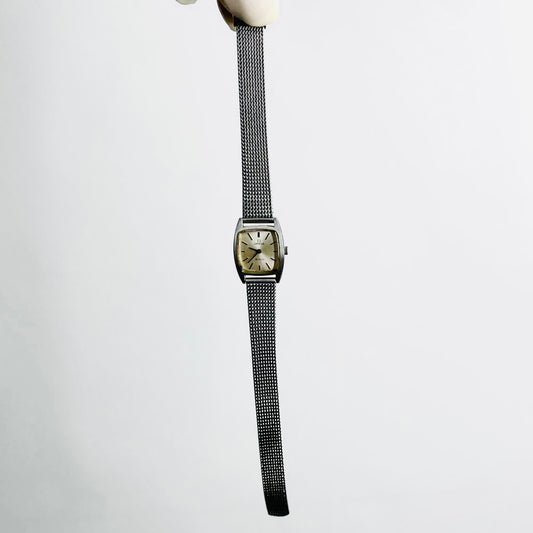 Omega De Ville Square White Dial Stainless Steel 20MM Vintage Watch