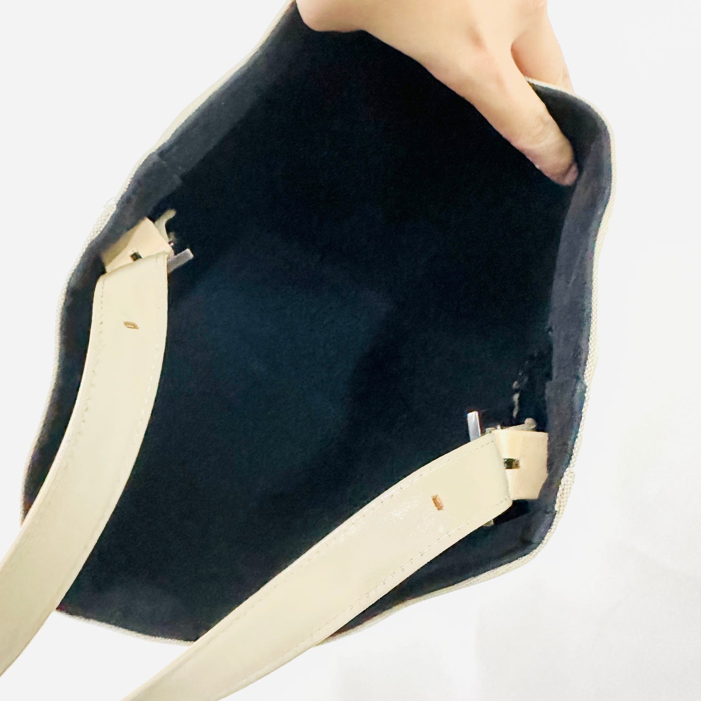 Givenchy Beige Monogram Logo Hobo Bucket Shoulder Sling Bag